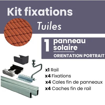 Kit de fixation NOIR pour 1...