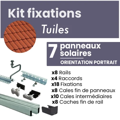 Kit de fixation NOIR pour 7...