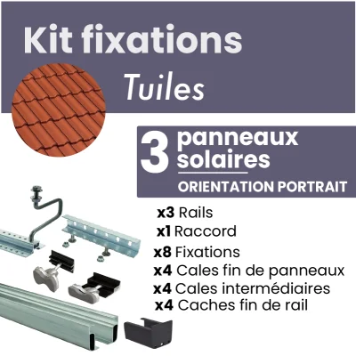 Kit de fixation NOIR pour 3...