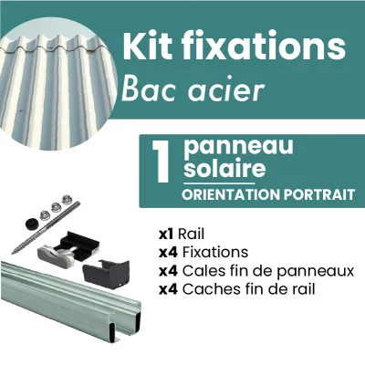 Kit de fixation NOIR pour 1...