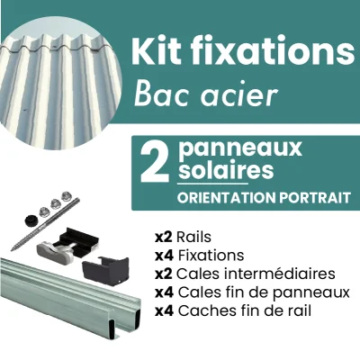Kit de fixation NOIR pour 2...