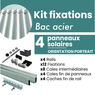 Kit de fixation NOIR pour 4...