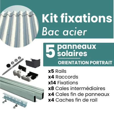 Kit de fixation NOIR pour 5...