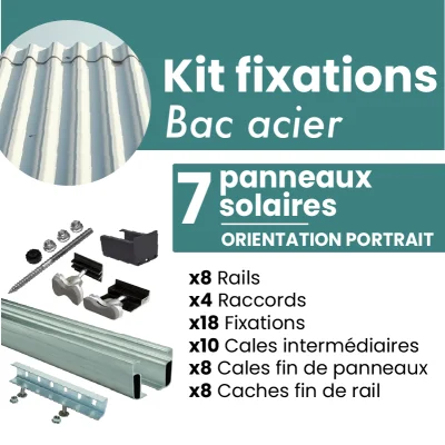 Kit de fixation NOIR pour 7...