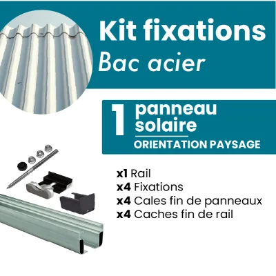 Kit de fixation NOIR pour 1...