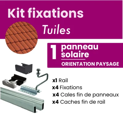 Kit de fixation NOIR pour 1...