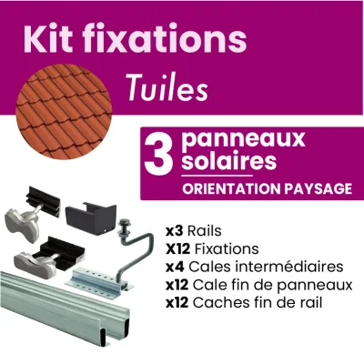 Kit de fixation NOIR pour 3...
