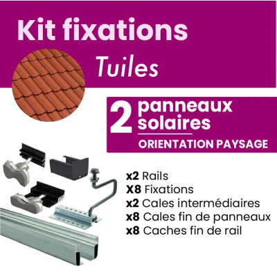 Kit de fixation NOIR pour 2...