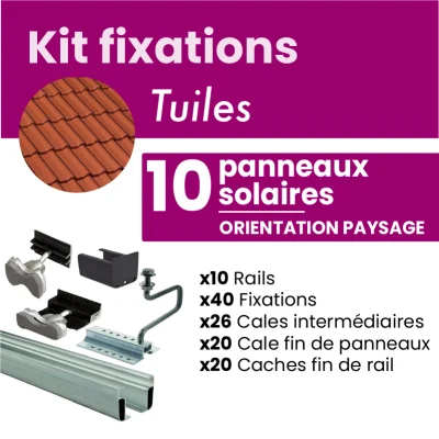 Kit de fixation NOIR pour...