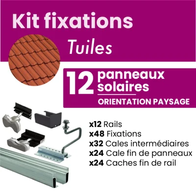 Kit de fixation NOIR pour...