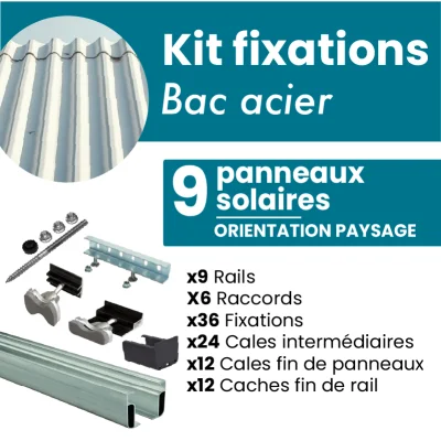 Kit de fixation NOIR ou...