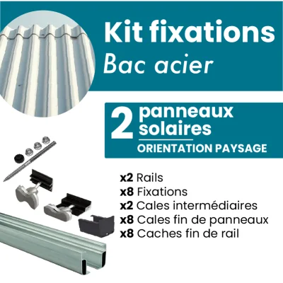 Kit de fixation NOIR pour 2...