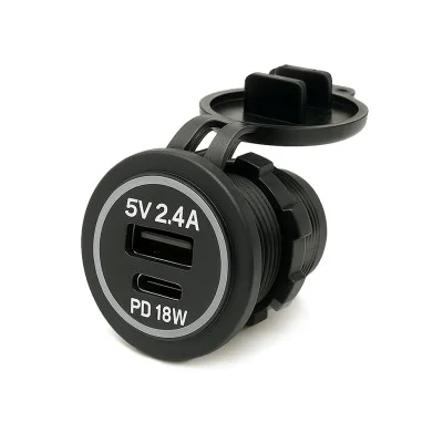 Double USB 5V mixte (type A...